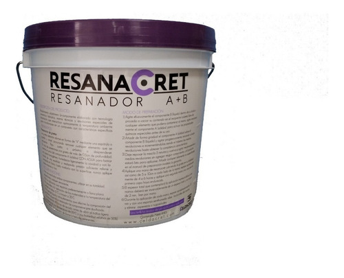 Resanador De Grietas Flexible 4kg Color Gris Resanacret
