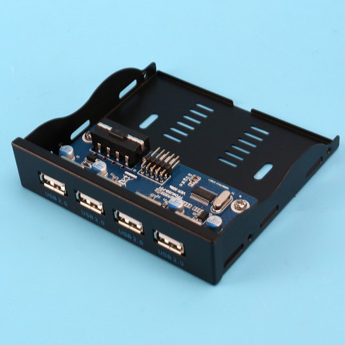 Disquete De 3,5 Polegadas 4 Hub Usb 2.0 Painel Frontal Usb2.