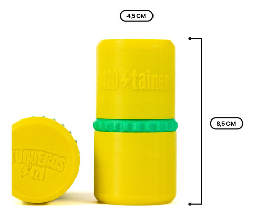 Imagen 3 de 6 de Picador Grinder Tainer Amarillo/verde