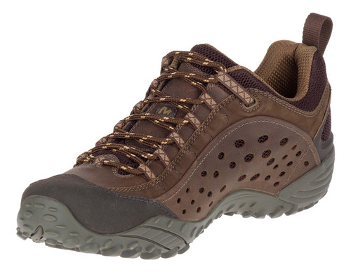 Imagen 3 de 5 de Sneaker Merrell Intercept Dark Brown Para Hombre