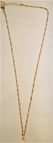 Imagen 2 de 3 de Dije Anillito Circonia 3mm Oro 10k - 1640