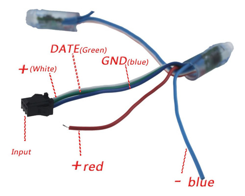Ws2811 - Cadena De Luces Led Direccionables Rgb Que Cam...