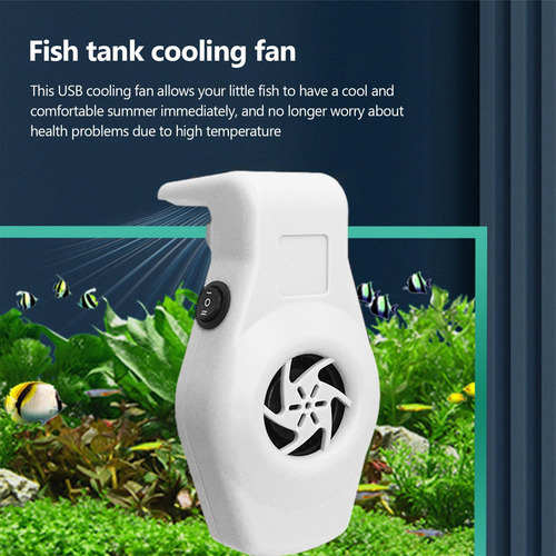 Ventilador Enfriador De Pecera Usb Fish Tank Cooler Anti Rus