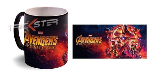 Avengers Infinity War Taza Magica Personalizada Peliculas