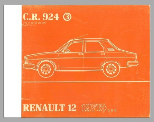 Manual De Despiece Renault 12 Desde 1976 En Adelante