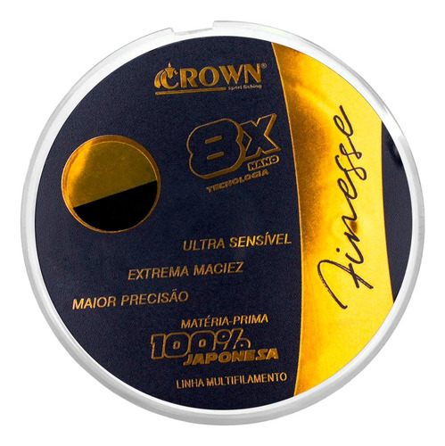 Linha Multifilamento Finesse 8x 0,30mm 60lbs 300m - Crown
