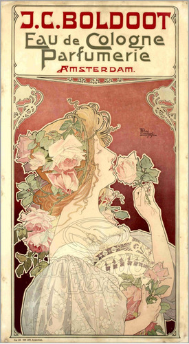 Lienzo Canvas Anuncio Art Nouvea Eau De Cologne 1897 90x50