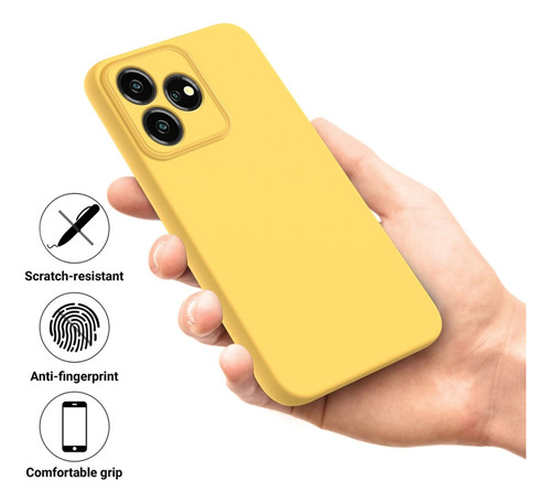 Compatible Funda De Silicona Líquida For Zte Axon 50 Lite