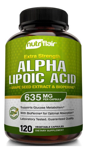 Acido Alfa Lipoico 600 Mg