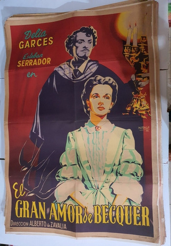 Antiguo Afiche De Cine Original-el Gran Amor De Becker- Sb