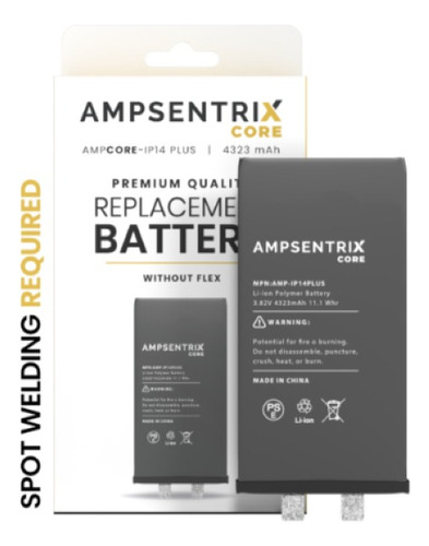 Batería Ampsentrix Core Para iPhone 14 Plus Sin Flex Tag On