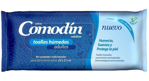 Comodin Toallas Humedas Adultos X 60