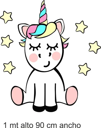comprar Vinilo Unicornio Color L Wall Sticker