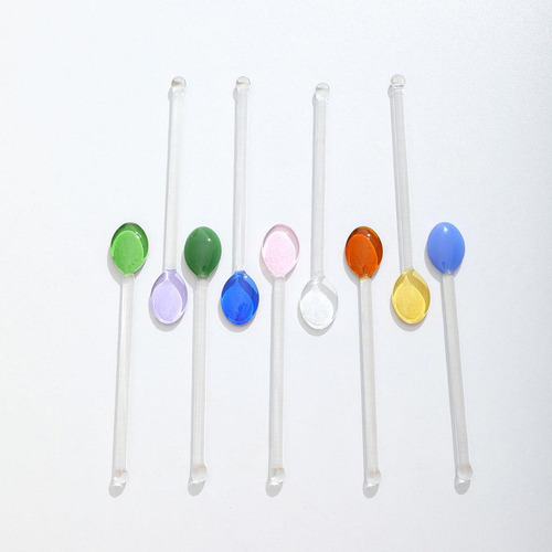 4 Paquete De 3-4 Cucharaditas De Vidrio, Cuchara 4 Piezas