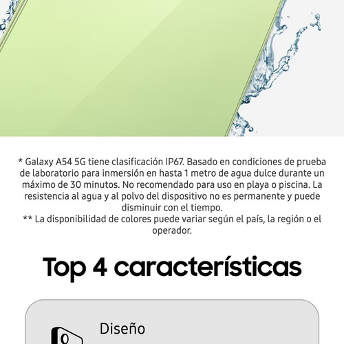 Samsung Galaxy A54 5G 256 GB Awesome graphite 8 GB RAM - Excelente (Reacondicionado)