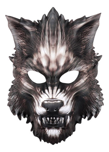 Máscara De De Halloween Animal De Miedo Hombre Media Cara