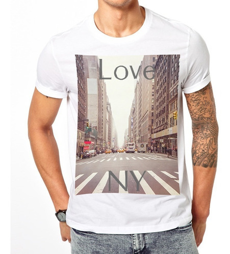 Playera Camiseta New York Ciudad Nueva York Day & Night Unsx