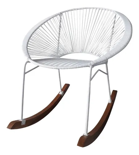 comprar Silla Mecedora En Mimbre Plastico. Jardin Y Exteriores