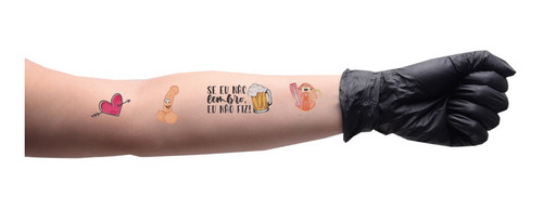 Imagem 2 de 4 de Tatuagem Temporária Despedida De Solteiro 10 X 15cm Sedux