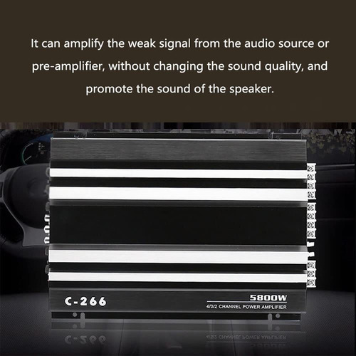 Amplificador De Carro De 4 Canais De 5800 W