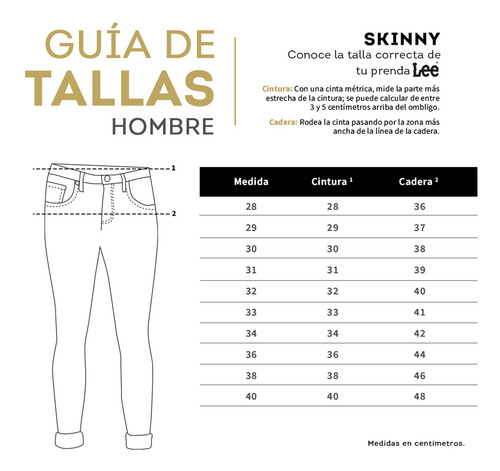 Jeans Casual Lee Hombre Super Skinny H42