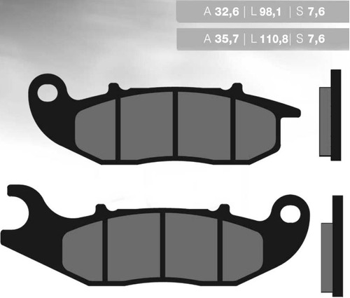 Pastilla Freno Fa 465 Yushi Yamaha Tenere 250 Xtz New Delant