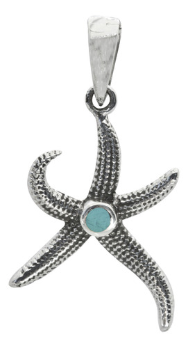 Colgante Estrella De Mar Piedra Turquesa