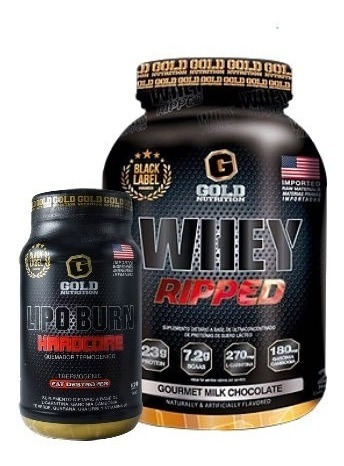 Whey Ripped + Lipoburn Hardcore Gold Nutrition Promo X 2