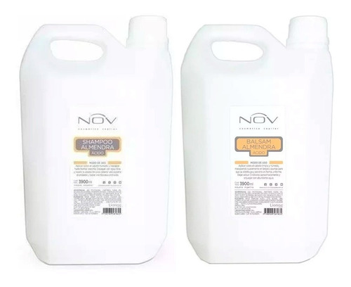 Shampoo Acondicionador Nov Almendra Acido Nutricion 3900 Ml