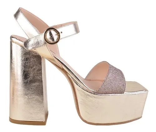 Sandalias De Cuero De Mujer De Noche Claris Ferraro