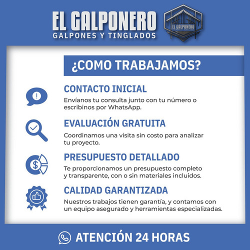 Tinglados Galpones Reparacion Techistas Zingueros Precios M2