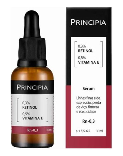 Sérum Hidratante Retinol 0,3% + Vitamina E Principia Skincar