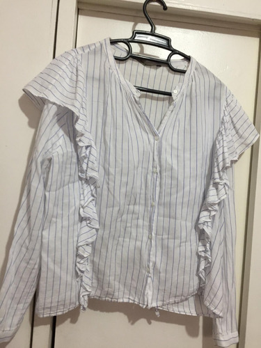 Camisa Dama Zara Talle Xl No Es Grande Impecable Moderna