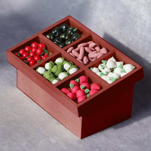 A Soporte De Frutas Y Verduras En Miniatura, Accesorios Café