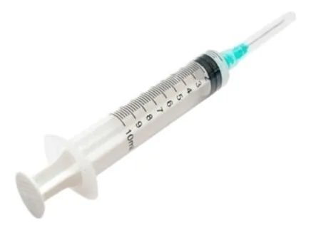 Jeringa Con Aguja 10ml 21g X 1 1/2 Caja X100 U