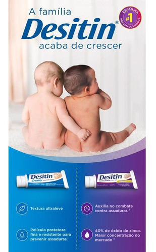 Kit Desitin: 2 Creamy 113g + Máxima Duração 57g