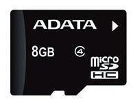 Memoria Adata Micro Sdhc 8gb Clase 4 C/adaptador