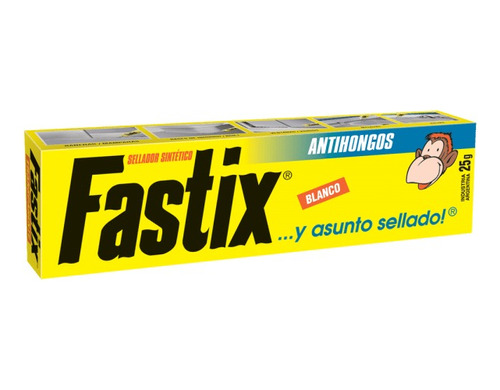 Sellador Silicona Acetica Fastix Pomo 25g Trans-bco.negr