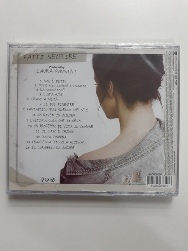 Cd - Laura Pausini - ( Fatti Sentire ) - 2018