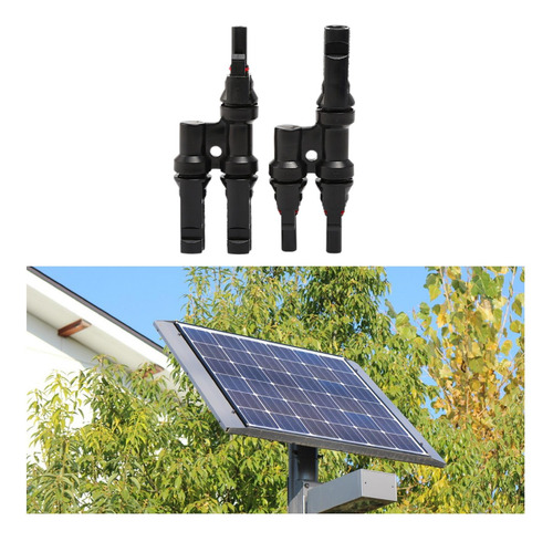 Conector De Panel Solar Conector T Conexión Paralela