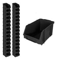 Comprar Kit Cu002F 30 Gaveteiros Plásticos Organizador Bin Nº 5 - Preto