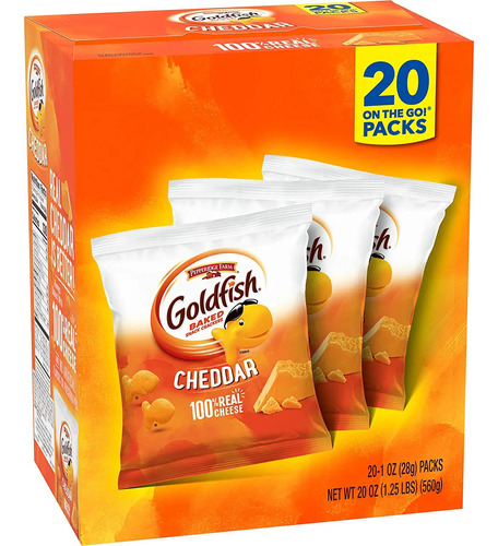 Snacks Salados Cheddar Crackers  20 Un - Kg a $6595