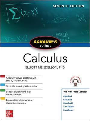 Libro Schaum's Outline Of Calculus, Seventh Edition - Ell...