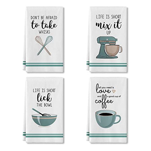 Coffee Kitchen Ware Quote Toallas De Cocina Y Paños De...