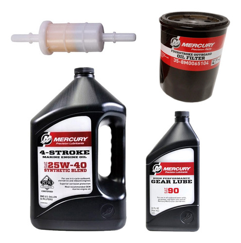 Kit Service Mercury 50 / 60 Hp 4t Original Aceites Y Filtros