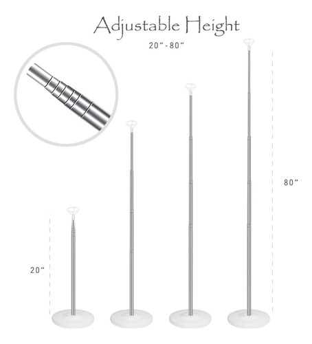 2 Base Columna Para Decoracion De Globo, Fiestas, Cumpleaños