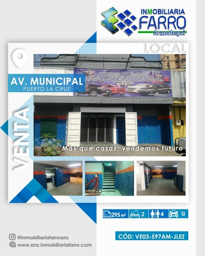Imagen 1 de 8 de En Venta Local Ubicado En La Avenida Municipal De Puerto La Cruz Ve03-597am-jlez