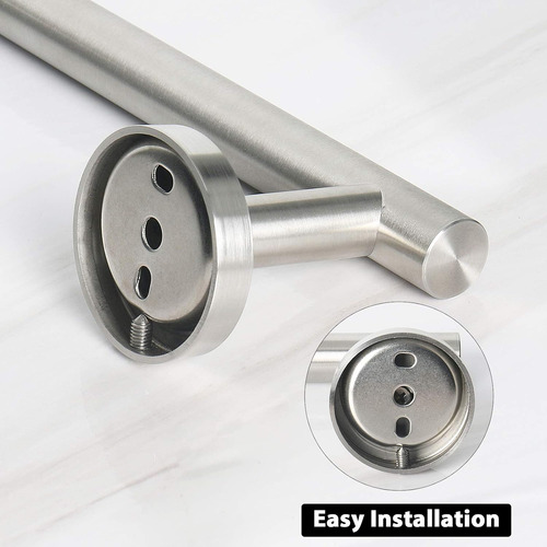 Barra De Toalla De Acero Inoxidable, Montaje En Pared, 16''