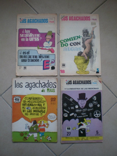 Los Agachados De Rius Ed. Posada Años 70s Números Bajos