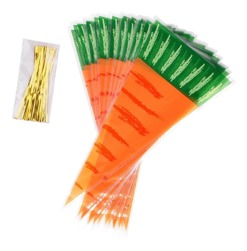 Carrot Candy Bag Candy Gift Box Suministros Para 20 Piezas